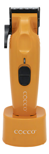 Cortadora De Cabello Clipper Cocco Premium Robusta Con Base Naranja