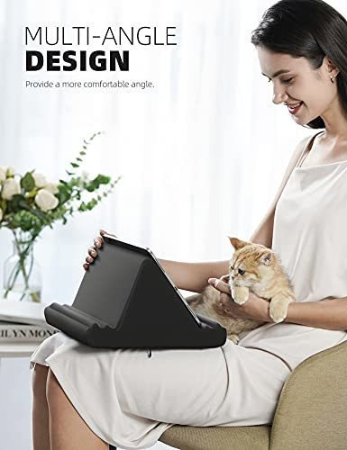 Soporte Para Tablet Almohada Color Negro Gris