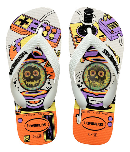 Ojotas Havaianas Kids Top Holographic Niños Varios - Cuot