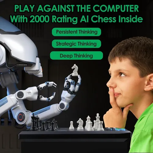 Juego De Ajedrez Electrónico Leafitoys Con Tutor De Voz