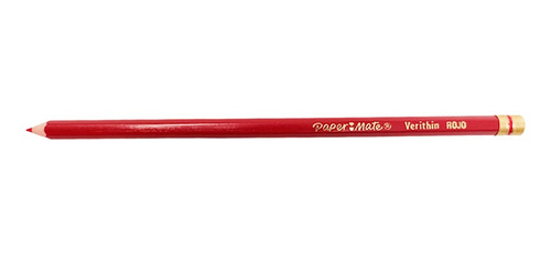 Lapiz Checador Paper Mate Verithin Rojo Hexagonal 12 Pzs