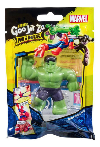 Boneco Elástico Que Estica Hulk - Goo Jit Zu Marvel