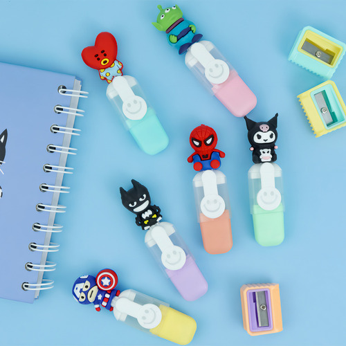 6 Marcatexto Resaltador Kuromi Spiderman Capitan América