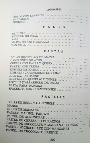 Comida Tradicional Judía: Recetas Gastronómicas (Usado)