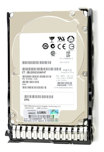 Disco Hp 2.5 Sas 6g 15k 736996-001/736436-001/737207-001 Plateado