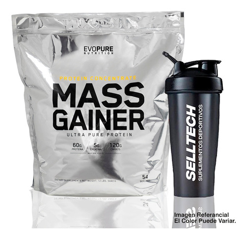 Mass Gainer Evopure 12 Lb Chocolate + Shaker