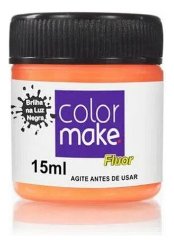 Tinta Liquida 15ml Neon - Laranja Colormake