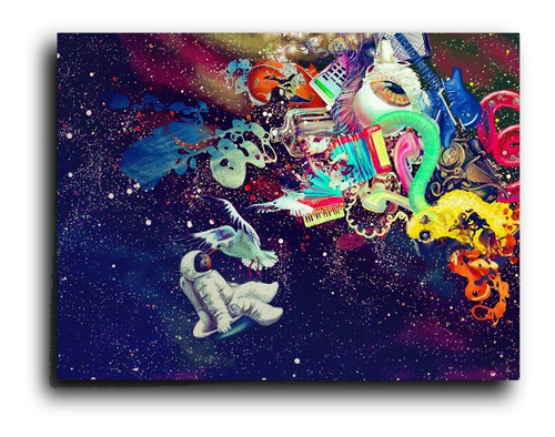 Cuadro Decorativo Canvas Universo Colores Surrealista 80*120