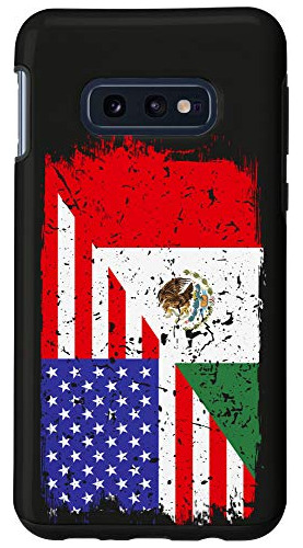 Funda Para Galaxy S10e Half America Usa Mexico Mexican Fl-02