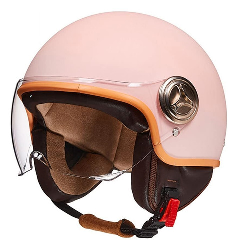 Fashion Girl Retro Motorcycle Helmet , Open Face Motorcycle