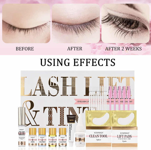 Kit Lifting Y Tinte De Pestañas Y Cejas Completo Iconsign