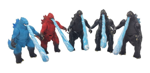 Figuras Godzilla Vs King Kong 5pzs Articulables Gojiras Toho
