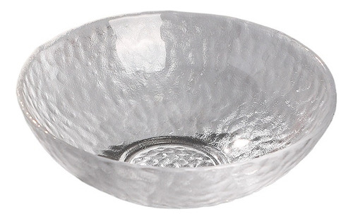 Plato De Fruta De Cristal Con Borde Dorado Ug73