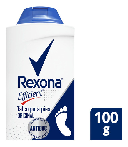 Rexona Talco Original  Para Pies Efficient 100 Gr