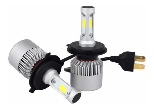 Focos Led H4 Luz Blanca 3 Caras, Alta/baja, 8000 Lumenes Par