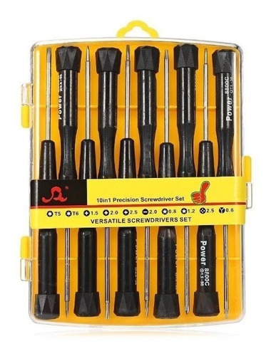 Kit 10 Desarmador Celular Tablet Magnético Torx Pentalobe