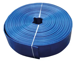Manguera De Agua Plana Bombeo Para Riego 2 Pulgadas 100 Mts Color Azul