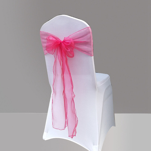 Juego De Decoración Con Lazo Para Silla De Color Rojo Rosa,