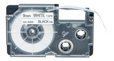 Imagen 2 de 4 de 10pk Compatible Casio Xr-9we Negro Sobre Cinta De Marca Blan