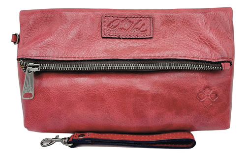 Patricia Nash Bolso De Mano De Cuero Valerie En Rojo Magenta