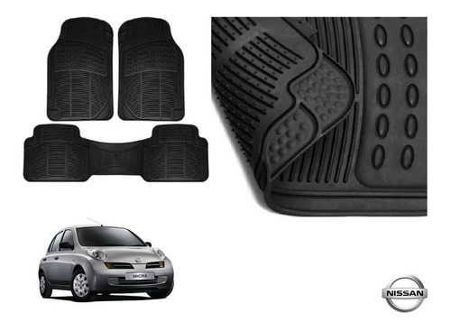 Tapetes Uso Rudo Nissan Micra 2006 Rubber Black Original