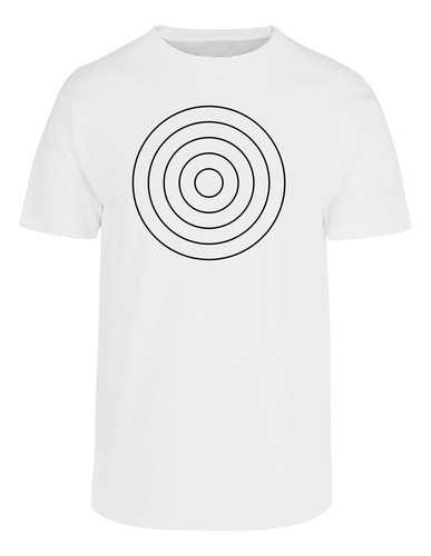 Playera Manga Corta Minimalista Círculos Básica