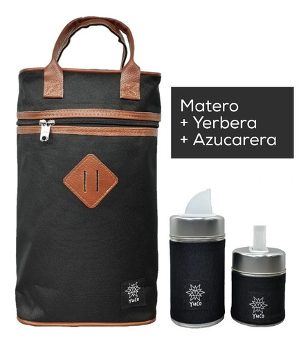 Equipo De Mate Set Matero | Bolso +yerbera +azucarera
