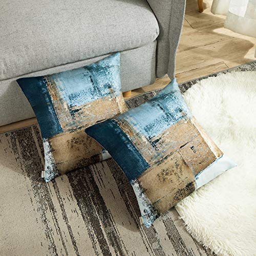 Juego De 2 Fundas De Almohada Decorativas Abstractas