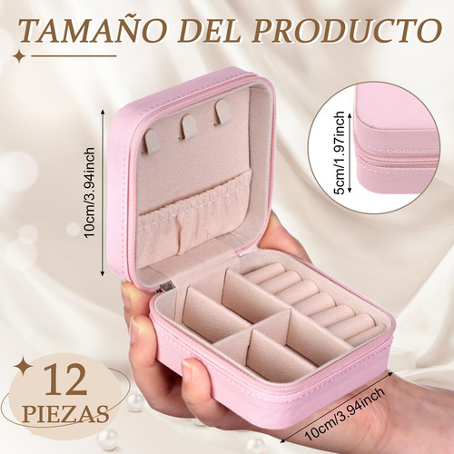 12 Joyeros Pequeños Estuche Para Joyas De Viaje Caja