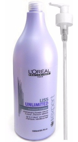 Loreal Profesional Shampoo Liss Unlimited X1500 Pelo Alisado