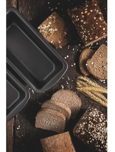 Forma para Pão e Bolo Tramontina Brasil em Alumínio com Revestimento Antiaderente Starflon Max Grafite 26 cm 1,4 L