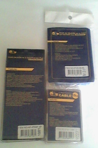 Pack Forro Para iPod Shuffle 4 Pzs Cable Forro iPod 60 80 G