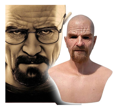 Máscara De Cosplay De Walter Hartwell De Breaking Bad, Color