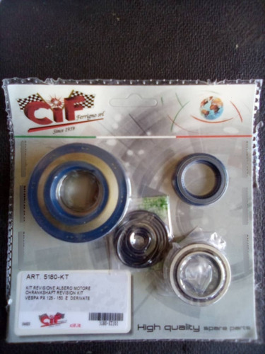 Kit Rolineras Rodamientos Estoperas Oring Cigueñal Vespa