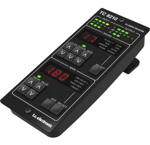 Tc Electronic Tc8210-dt Controlador Plugin Classic Reverb Color Negro