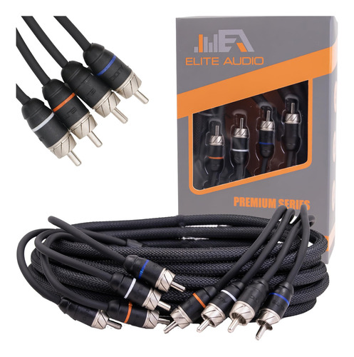 Elite Audio Ea-prm417 - Cable Rca De Cobre Sin Oxígeno De 4