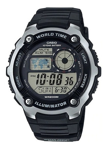 Reloj Casio Illuminator Ae-2100w-1avef Agente Oficial Caba