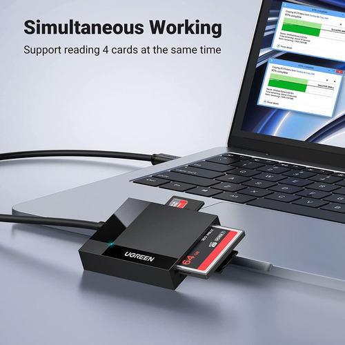 Lector De Tarjetas Sd/tf Ugreen 4 En 1 Usb 3.0 30333