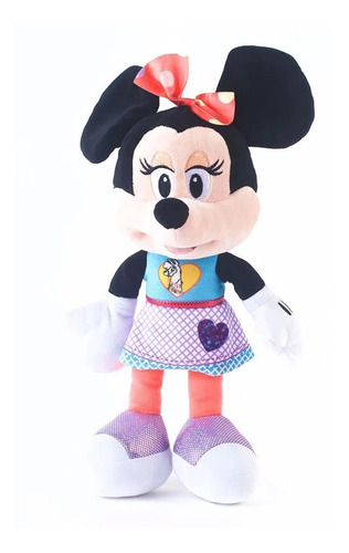 Peluche Minnie Con Remera Llama 25 Cm