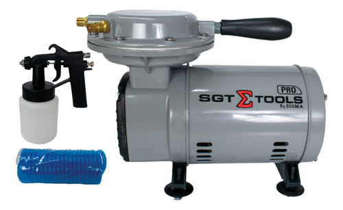Compressor Ar Direto 2,3pés 0,3cv 127/220V Com Pistola Sigma Cor Cinza 127/220V