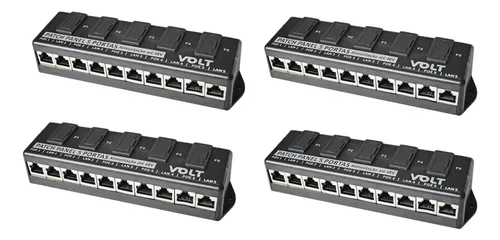 comprar Régua Patch Panel Poe Fast 5 Portas 12 A 60v - Volt 4 Peças