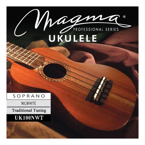 Encordado Para Ukelele Soprano Magma Uk100 Nwt Blanco