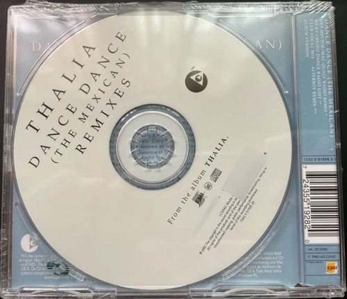Thalia - Dance Dance (the Mexican) Single Import Sencillo (Usado)