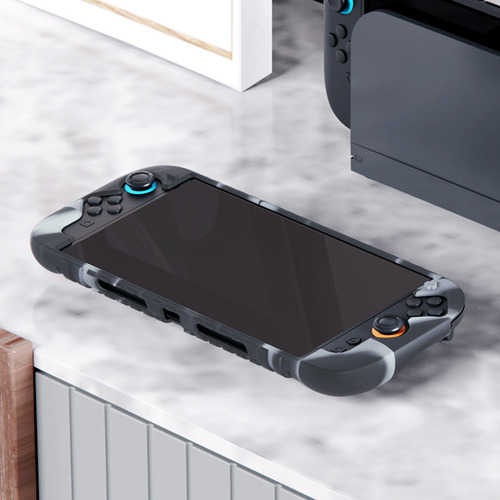 Funda Camuflaje Switch 2 Silicona + Mica Protectora
