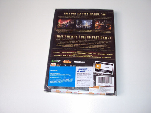 Imagem 2 de 2 de Warhammer Mark Of Chaos Battle March Original Lacrado Pc