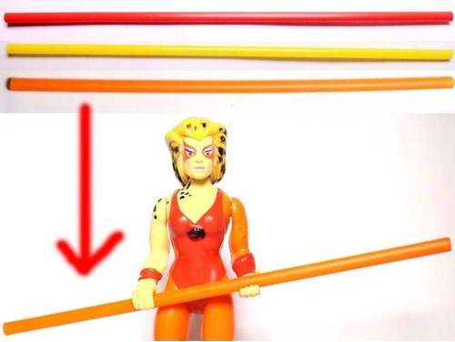 Bastão Cheetara Thundercats Arma Acessório Custom 3 Cores
