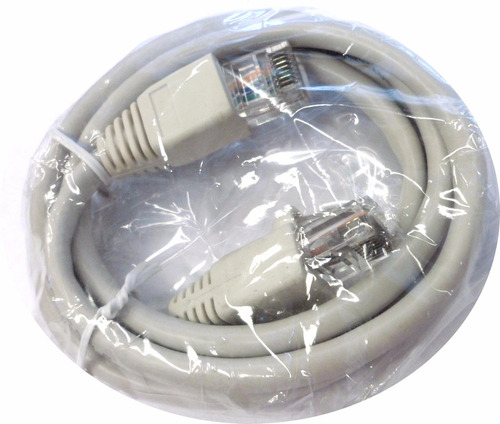 Cable De Red Derecho 90 Cm. Cat 5-e Gris Claro Mn#2024+