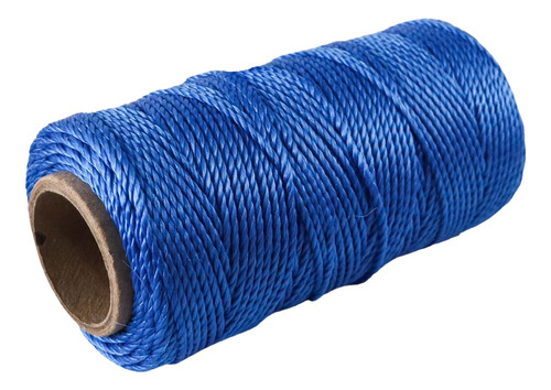 Hilo Para Albañil De Polipropileno Cal. 18 Azul Med 100m