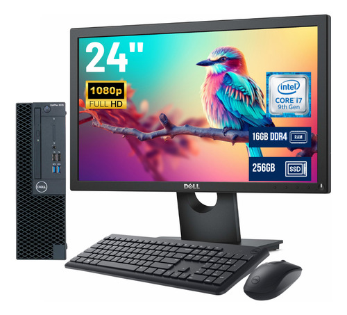 Pc Completa Dell 3070 Sff I79na 16gb 256gb Monitor 24 Dell (Reacondicionado)