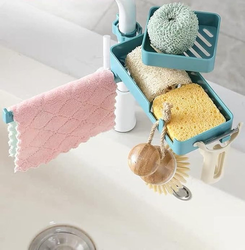 Soporte Giratorio De Para Esponjas De Fregadero De Cocina